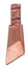 Panne de + 415 g pour fer réf. 2649. Dimensions bout de panne 45 x 3 mm