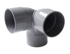 COUDE DOUBLE D'EQUERRE MALE/FEMELLE 87°30 DIAMETRE 90 - CES8