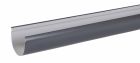 Gouttière en PVC anthracite demi ronde développé T25 - long. 2m