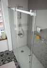 Paroi de douche - HELSINKI Côte fix haut.e Paillettes Transparentes 875 - 895 x haut. 1,95 m