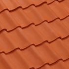 Tuile double bourrelet terre cuite - Romane Sans Rouge - long. 33,9 cm x larg. 42,3 cm