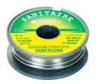 Pour assemblage canalisations sanitaires (eau potable) - 97 % d’étain - 3% cuivre (sans plomb) - sans âme décapante - 80 g - Ø 2 mm