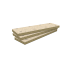 Panneau composé d'un isolant en laine de roche, double densité, et d'un parement de 15 mm en laine de bois chanfreiné sur ses quatre côtés. - Rockfeu Wood B FdC L 2000 x l 600 x ép 135+15 (mm) R=4,10