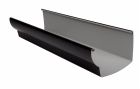 Gouttière en PVC noir moulurée développé T33 - long. 2m