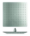 pomme de douche sandwich plus carre 300 mm finition inox
