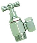 Robinet chromé de chasse équerre presse étoupe MF12x17