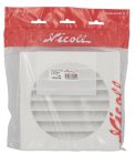 GRILLE EXTERIEURE POUR TUBE DIAMETRE 160 ANTI INSECTE  BLANC  - 1GETM16B
