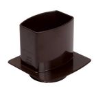 PIED DE CHUTE UNIVERSEL POUR TUBE DE DESCENTE OVATION 105X76 MARRON  - PCU107M