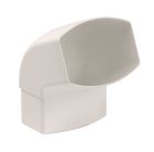 COUDE MALE/FEMELLE 67'30 POUR TUBE DE DESCENTE 105X76 TYPE OVATION 38 BLANC     - CM6GTB