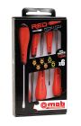 JEU 6 TOURNEVIS REDGRIP 4 FENTE+2 PH
