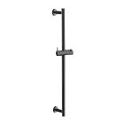 BARRE DE DOUCHE SEULE 60 CM CHROME NOIR BROSSE