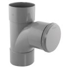 Té de visite PVC évacuation 87° femelle/femelle Ø100 - TE DE VISITE FF D 100
