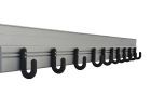 LISSE MURALE PARKID L.1500mm 10 PATERES SIMPLES + CLIP + VIS CHC
