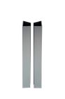 Plinthe de cuisine - RACCORD FINITION U PLINTHE 16/19 X 150 MM GRIS ALU X4
