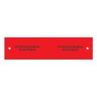 Plaque de protection des réseaux rouge - PLAQUE PROTECTION ROUGE 250x10