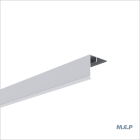 Couvercle Angle Alu mâle 50x50 en 3ml Blanc