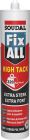 Mastic-colle - Fix ALL 'High Tack' Blanc - cartouche de 290ml