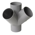 CULOTTE EQUERRE FEMELLE/FEMELLE 45° DIAMETRE 125 - AX144