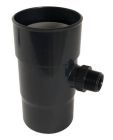 RECUPERATEUR EAUX PLUVIALES FACONNE POUR TUBE DESCENTE DIAMETRE 100 ARDOISE - REPF100A