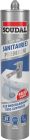 Mastic monocomposant élastique neutre - Silicone Sanitaire Neutre Gris - cartouche de 290ml