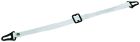 Jugulaire cuir blanc 12 mm