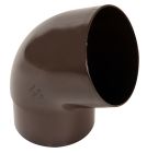 COUDE ESTHETIQUE INTERIEUR TUBE MALE/FEMELLE 67°30 DIAMETRE 100 MARRON - CT6GT1M