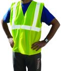 Gilet bandes baudrier Taille XL jaune