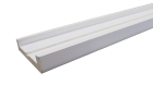 Nez de cloison prépeint MDF blanc - Long. 2500 mm x larg. 103 mm x ep. 11 mm