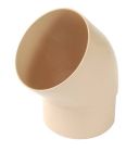 COUDE ESTHETIQUE INTERIEUR TUBE MALE/FEMELLE 45° DIAMETRE 100 SABLE - CT4GT1S