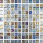 Mosaïque en verre recyclé - 556 SHELL DEEP ANTID 25X25MM