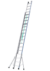 Echelle aluminium coulissante 2 plans 2x16 echelons - haut. 8,92m
