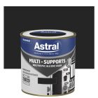Peinture MULTI-SUPPORTS satin Noir - pot de 0,5L