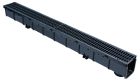 Caniveau polypropylène + 2 grilles - CSASGR100PPN - long. 1m x larg. 100mm x haut. 100mm - classe A15