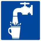 SIGNALISATION EXTERIEURE ET INTERIEURE - EAU POTABLE 200x200mm