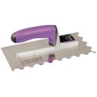 PLATOIR A COLLE INOX 270 X 130 DENTURE DEMI-LUNE R10 MM
