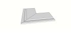 Carrelage en Grés cérame - Lombok Cendre Accessori per piscina e giardino Margelle bord evase rectiligne angle ext. complet (2 pieces) antiderapant