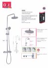 COLONNE DE DOUCHE THERMOSTATIQUE CHROMEE + PORTE SAVON