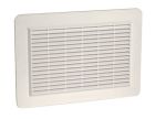 GRILLE APPLIQUE 200 RECTANGULAIRE BLANCHE    - GAP2B