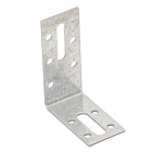 EQUERRE REGLABLE TROU OBLONG  80 X 55 X 30 X 2   Bte  100