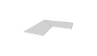 Carrelage en Grés cérame - Kobe Calcite Accessori per piscina e giardino Margelle arrondie (1/2 rond) angle int. complet (2 pieces) structure antiderapant