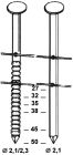 Coils 21/23 x 45 annelées galv