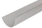 Gouttière PVC gris demi ronde développé T33 - long. 4m