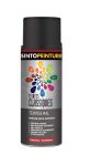 Peinture acrylique metal , bois , plastiques classique mat noir RAL 9005 - aérosol de 0,4L