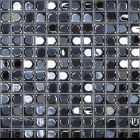 Mosaïque en verre recyclé - AURA BLACK 25X25MM