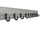 LISSE MURALE PARKID L.1500mm 10 PATERES SIMPLES + CLIP + VIS CHC