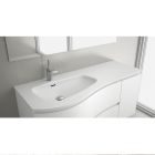 Plan vasque MAM 1200 coquette à droite solid surface  1210 x 12 x 510 mm