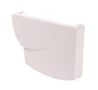 FOND GOUTTIERE DROIT A COLLER POUR TYPE PROFILE LG38 BLANC - FD38B