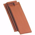 Demi tuile terre cuite Arboise rectangulaire Chevreuse - long. 32 cm x larg. 13,5 cm