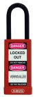 Cadenas 74 Long Corps Rouge 38mm Cle Passe Codifie - 74LB/40 Rouge MK Cod.