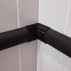 EMBOUT D'ANGLE RENTRANT POUR LISSE MURALE 1/2 LUNE